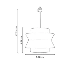 Suspension*Market Set Suspension, Singapour XXL, , Ø78cm, H60cm - nude