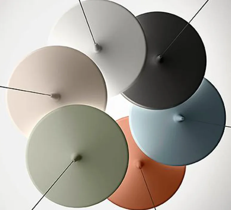 Suspension*Vibia Suspension, Skan 0270, , LED, 2700K, 712lm, Ø30cm, H14cm - noir