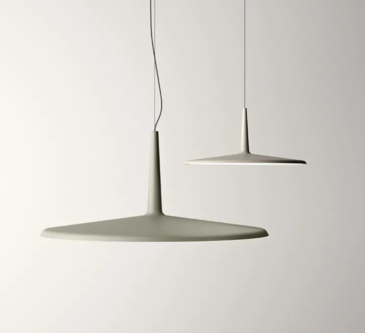 Suspension, Skan 0275, vert, LED, 2700K, 1380lm, Ø60cm, H27cm - Vibia