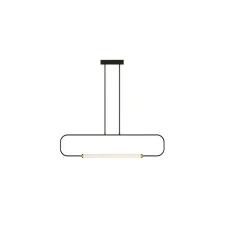 Suspension, Skylines Linear Small, noir, LED, dim, 2700/3000K, 780 lm, L86cm, H79cm - Lumen Center Italia