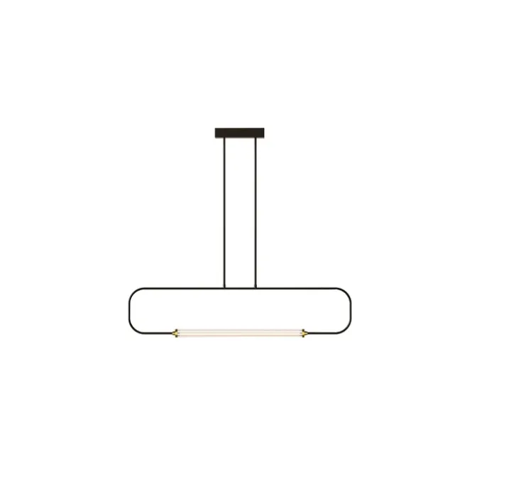 Suspension, Skylines Linear Small, noir, LED, dim, 2700/3000K, 780 lm, L86cm, H79cm - Lumen Center Italia