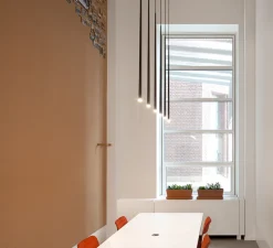 Suspension, Slim 0920, noir, LED, 2700K, 182lm, Ø2,6cm, H100cm - Vibia