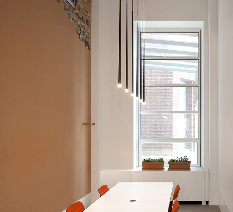 Suspension, Slim 0920, noir, LED, 2700K, 182lm, Ø2,6cm, H100cm - Vibia