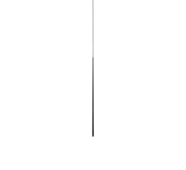 Suspension, Slim 0920, noir, LED, 2700K, 182lm, Ø2,6cm, H100cm - Vibia