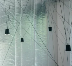 Suspension*KDLN Suspension, Sling, , LED, dim, 3000K, 9x660 lm, 9xØ6cm, H6,5cm - noir