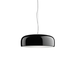 Suspension, Smithfield, noir brillant, Ø60cm, H21,5cm - Flos