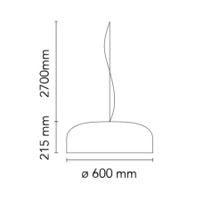 Suspension*Flos Suspension, Smithfield, , Ø60cm, H21,5cm - rouge