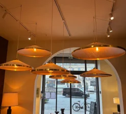 Suspension*Sarah Lavoine Suspension, Songe Grand Modèle, , Ø80cm, H20cm - Rabane, Laiton