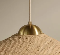 Suspension, Songe Grand Modèle, Rabane, Laiton, Ø80cm, H20cm - Sarah Lavoine