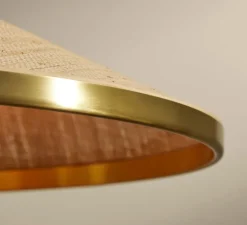 Suspension, Songe Grand Modèle, Rabane, Laiton, Ø80cm, H20cm - Sarah Lavoine