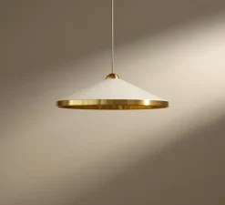 Suspension, Songe Petit Modèle, Coton, Laiton, Ø60cm, H20cm - Sarah Lavoine