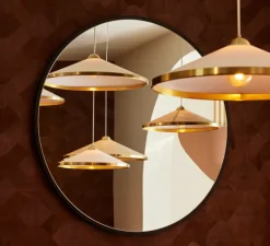 Suspension*Sarah Lavoine Suspension, Songe Petit Modèle, , Ø60cm, H20cm - Rabane, Laiton