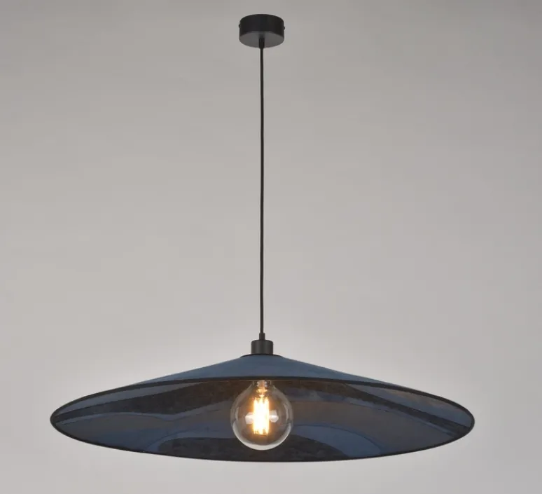 Suspension*Market Set Suspension, Sonia Laudet D60, , Ø60cm, H8cm - bleu nuit