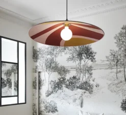 Suspension*Market Set Suspension, Sonia Laudet D60, , Ø60cm, H8cm - Rose seventies