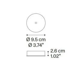 Suspension, Spider avec rosace, noir mat, LED, 2700K, 1280 lm, Ø12cm, H13cm - Lodes