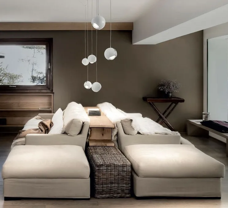 Suspension, Spider avec rosace, blanc mat, LED, 2700K, 1280 lm, Ø12cm, H13cm - Lodes