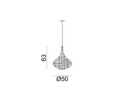 Suspension*Gervasoni Suspension, Spin 96, , Ø50cm, H63cm - naturel