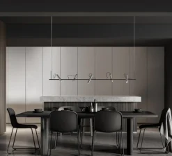 Suspension, Spirit S2000, titanium, LED, dim, 2700K, 110 lm, L200cm, H18cm - Light Point