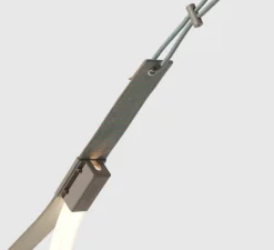 Suspension*Petite Friture Suspension, Spline, , IP65, LED, dim, 2700K, 4000 lm, L450cm, H20cm - beige, bleu