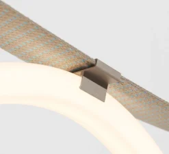 Suspension*Petite Friture Suspension, Spline, , IP65, LED, dim, 2700K, 4000 lm, L450cm, H20cm - beige, bleu