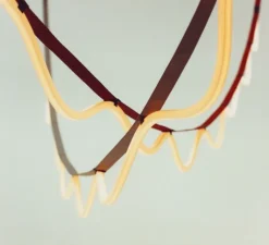 Suspension*Petite Friture Suspension, Spline, , IP65, LED, dim, 2700K, 4000 lm, L450cm, H20cm - marron, orange