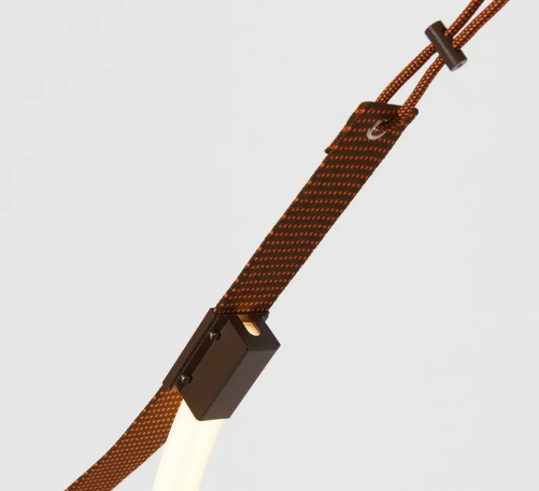 Suspension*Petite Friture Suspension, Spline, , IP65, LED, dim, 2700K, 4000 lm, L450cm, H20cm - marron, orange