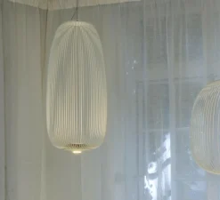 Suspension*Foscarini Suspension, Spokes 1, , LED, 2700K, 4080lm, Ø32,5cm, H71cm - blanc