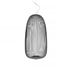 Suspension, Spokes 1, graphite, LED, 2700K, 4080lm, Ø32,5cm, H71cm - Foscarini
