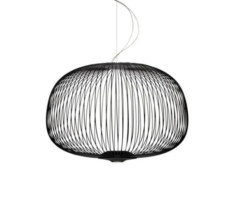 Suspension, Spokes 3 MyLight, noir, LED, dim, 2700K, 4080 lm, Ø61cm, H42cm-Foscarini