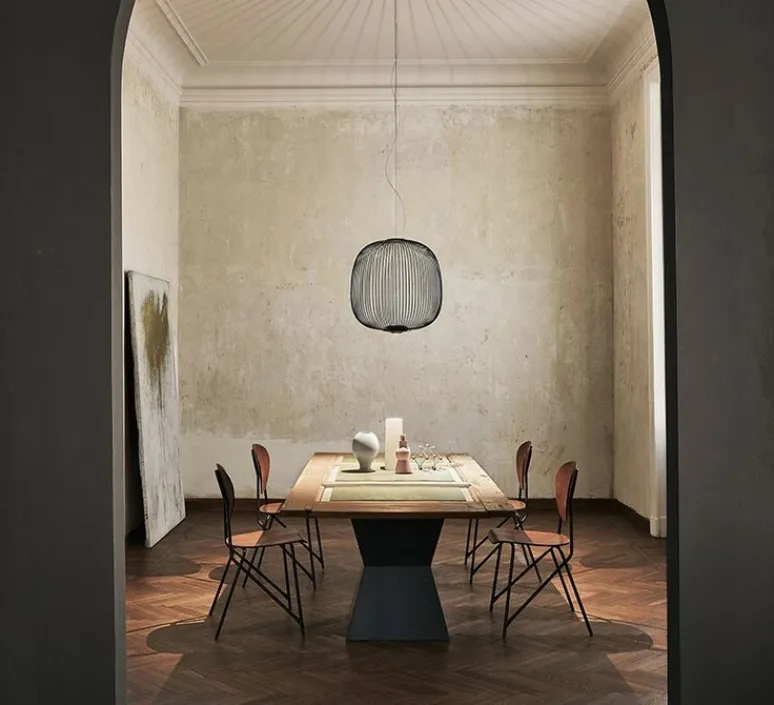 Suspension*Foscarini Suspension, Spokes 2, , LED, 2700K, 4080lm, Ø52cm, H52,5cm - noir
