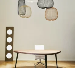 Suspension, Spokes 1, noir, LED, 2700K, 4080lm, Ø32,5cm, H71cm - Foscarini