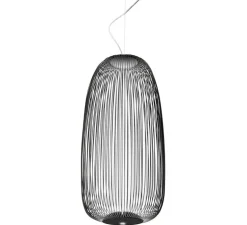 Suspension, Spokes 1, noir, LED, 2700K, 4080lm, Ø32,5cm, H71cm - Foscarini