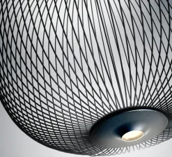 Suspension, Spokes 2 Piccola, non variable, noir, LED, 2700K, 4080lm, Ø34cm, H35cm - Foscarini