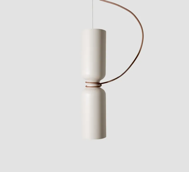 Suspension*A-N-D Suspension, Spotlight Volumes, D/D, , Ø14cm, H60cm - blanc vanille