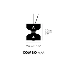 Suspension*A-N-D Suspension, Spotlight Volumes, A/A, , Ø27cm, H30cm - marron sauge