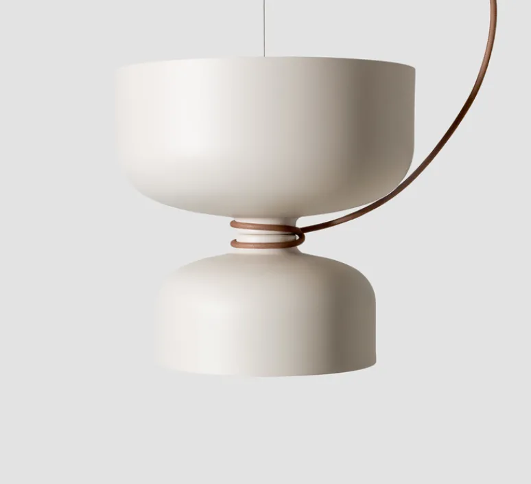Suspension*A-N-D Suspension, Spotlight Volumes, A/B, , Ø36cm, H35cm - blanc vanille