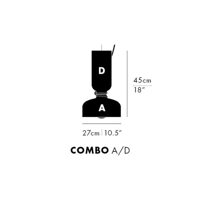Suspension*A-N-D Suspension, Spotlight Volumes, A/D, , Ø27cm, H45cm - blanc vanille