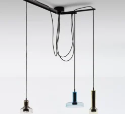 Suspension*Artemide Suspension, Stablight, 3 colors, , L69cm, H122cm - Marron, ambre vert, bleu