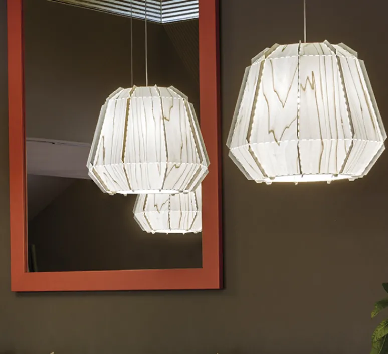 Suspension*LZF Suspension, Stitches Bamako, , Ø50cm, H44cm - blanc