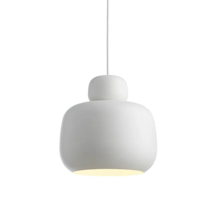 Suspension, Stone large, blanc, Ø24cm, H24,6cm - Woud