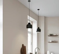 Suspension*Woud Suspension, Stone large, , Ø24cm, H24,6cm - noir