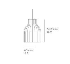 Suspension, Strand Open, blanc, Ø40cm, H50,2cm - MUUTO