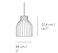 SUSPENSION, STRAND OPEN, BLANC, Ø28CM, H37,4CM - MUUTO