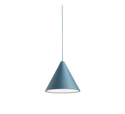 Suspension*Flos Suspension, String Light, , LED, dim, 2700K, 1033 lm, Ø19cm, H16cm - (cone, 12m, alimentation sol), bleu