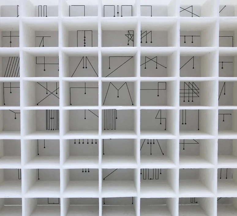 Suspension*Flos Suspension, String Light (cone, 12m, alimentation sol), , LED, 2700K, 1033lm, Ø19cm, H16cm - noir