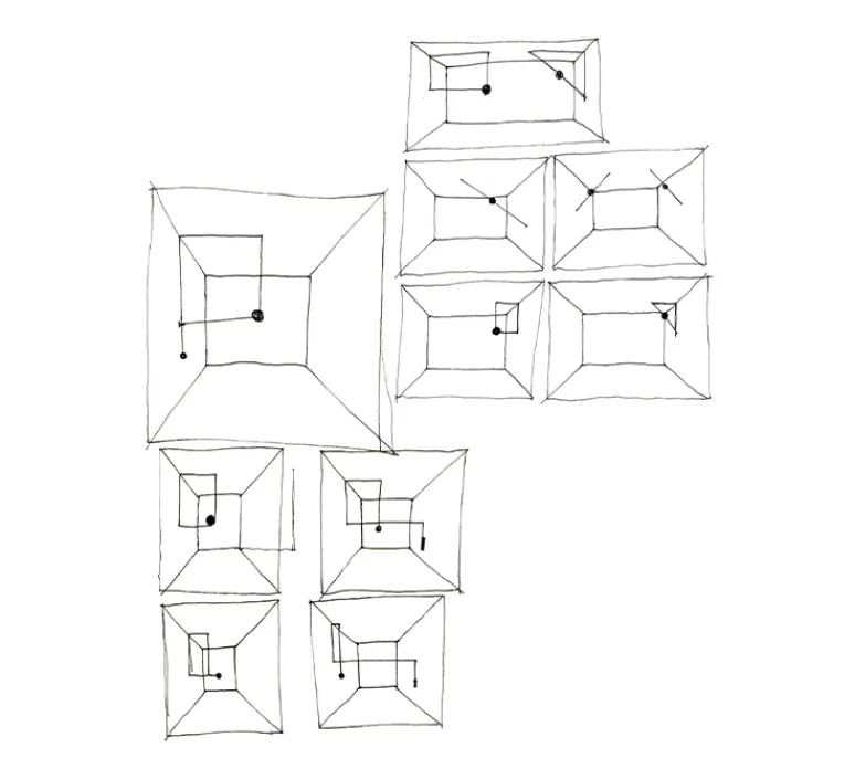 Suspension*Flos Suspension, String Light (cone, 12m, alimentation sol), , LED, 2700K, 1033lm, Ø19cm, H16cm - noir