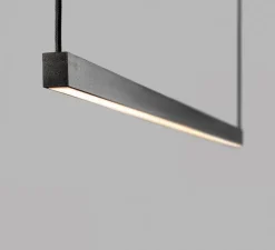 Suspension, Stripe S2000, noir, LED, 2700K, 2970lm, L200cm, H4,5cm - Light Point