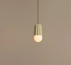 Suspension, Stucco No. 1, vert pistache, Ø10cm, H26,5cm - Schneid