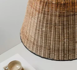 Suspension*Faro Suspension, Sumba, , Ø56cm, H36cm - noir, rotin