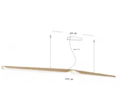 Suspension*Tunto Suspension, Swan, , 2700K, L162cm - blanc